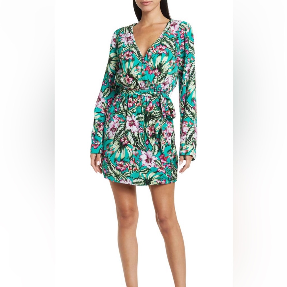 NEW - Walter Baker Jubilee Floral Faux Wrap Dress